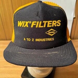 Vintage Wix Filters DANA A To Z Industries Snapback Hat‎ Trucker USA